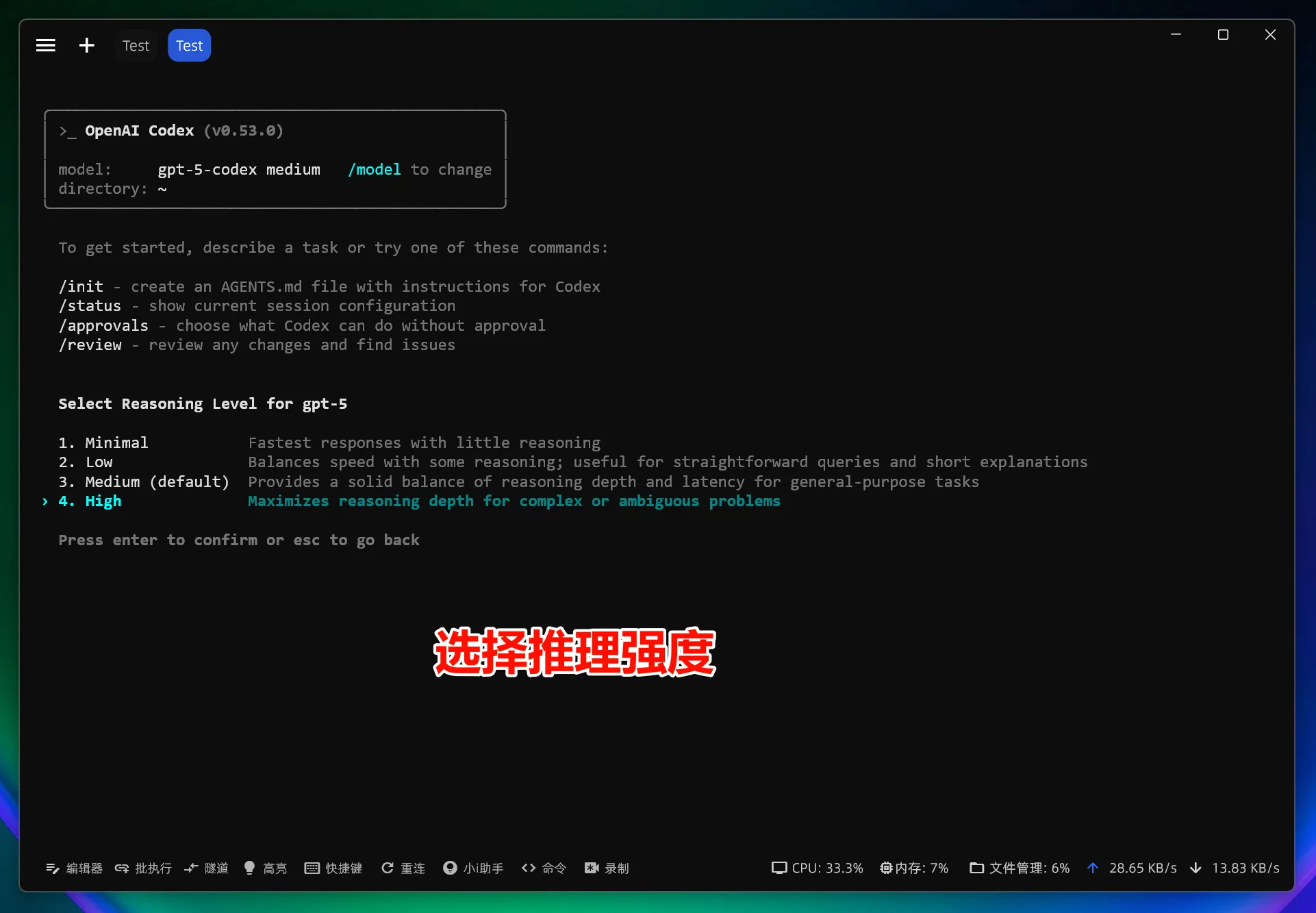 Linux 查看 Codex 模型列表